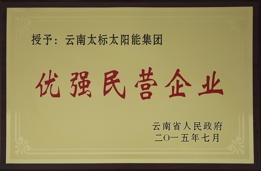 优强民营企业2015云南省